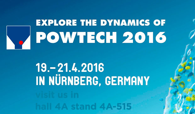 POWTECH 2016 Feria para el procesamiento y manipulación de polvo