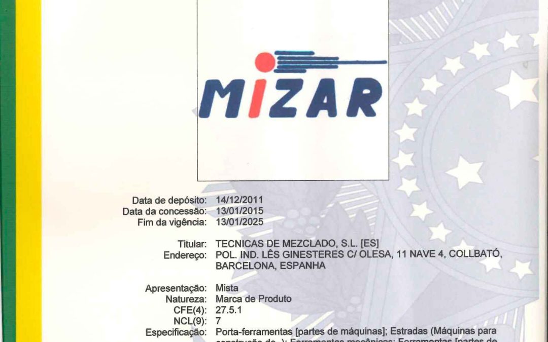 CONCESIÓN PROPIEDAD MARCA MIZAR EN BRASIL.